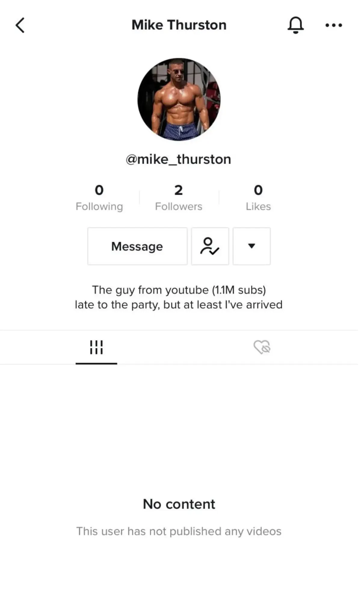 Mike Thurston before, 0 followers